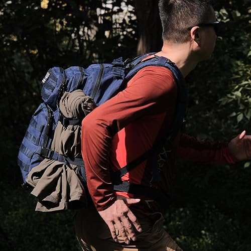 Miniatura 29 de Mochila táctica militar Molle mejorada mochila impermeable militar. Negro