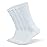 Well Knitting Diabetic Socks for Men & Women, Coolmax Medical Circulation Crew Mid Calf Socks with Seamless Toe, Non-Binding Top, and Padded Sole, 4 Pairs (XL, White)