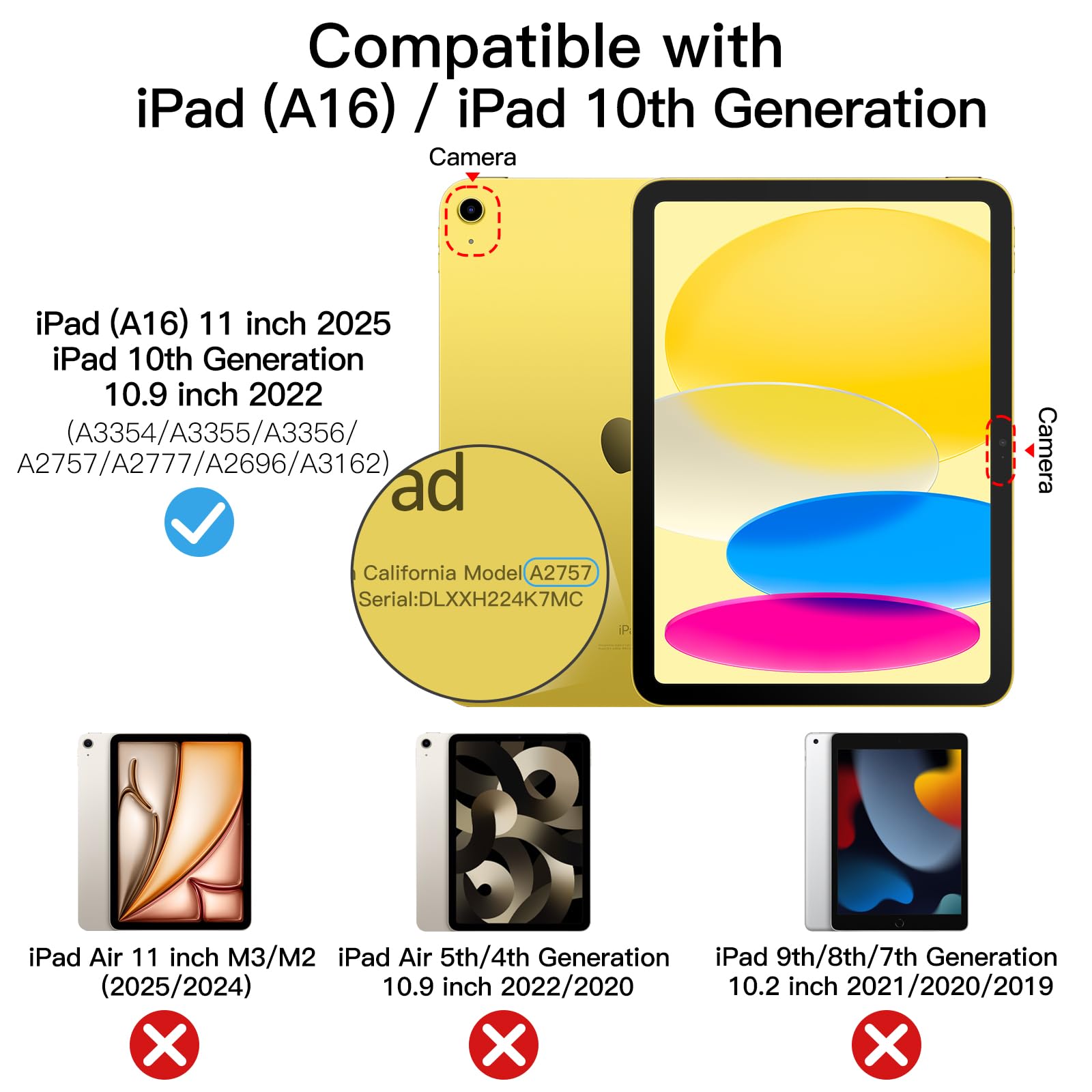 Amazon.co.jp: JEDirect iPad（A16）ケース 第11/10世代（2025/2022 