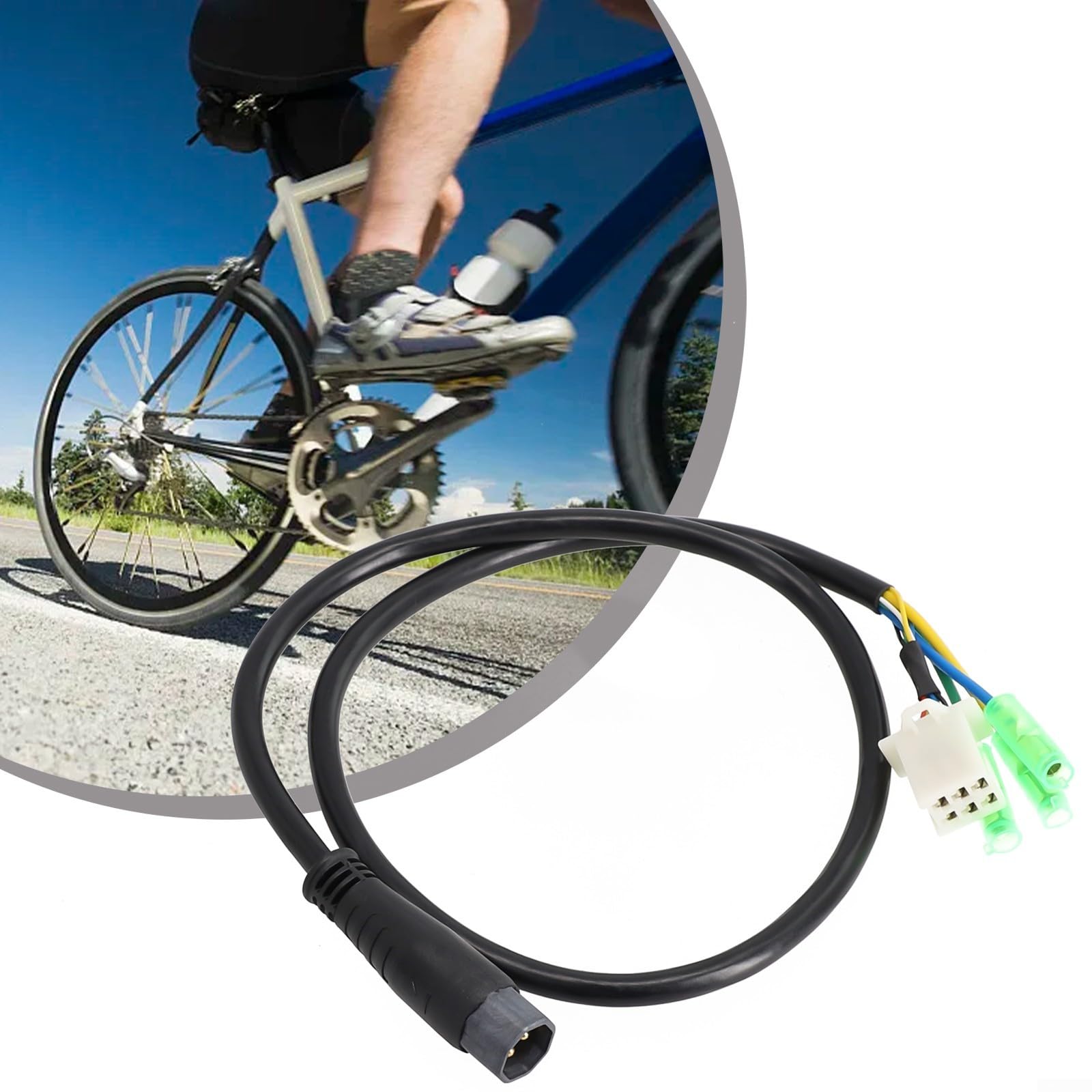 Cavo Prolunga Per Bici Elettrica 9 Pin 60 Cm - Connettore Impermeabile Per Motore Mozzo Anteriore/Posteriore