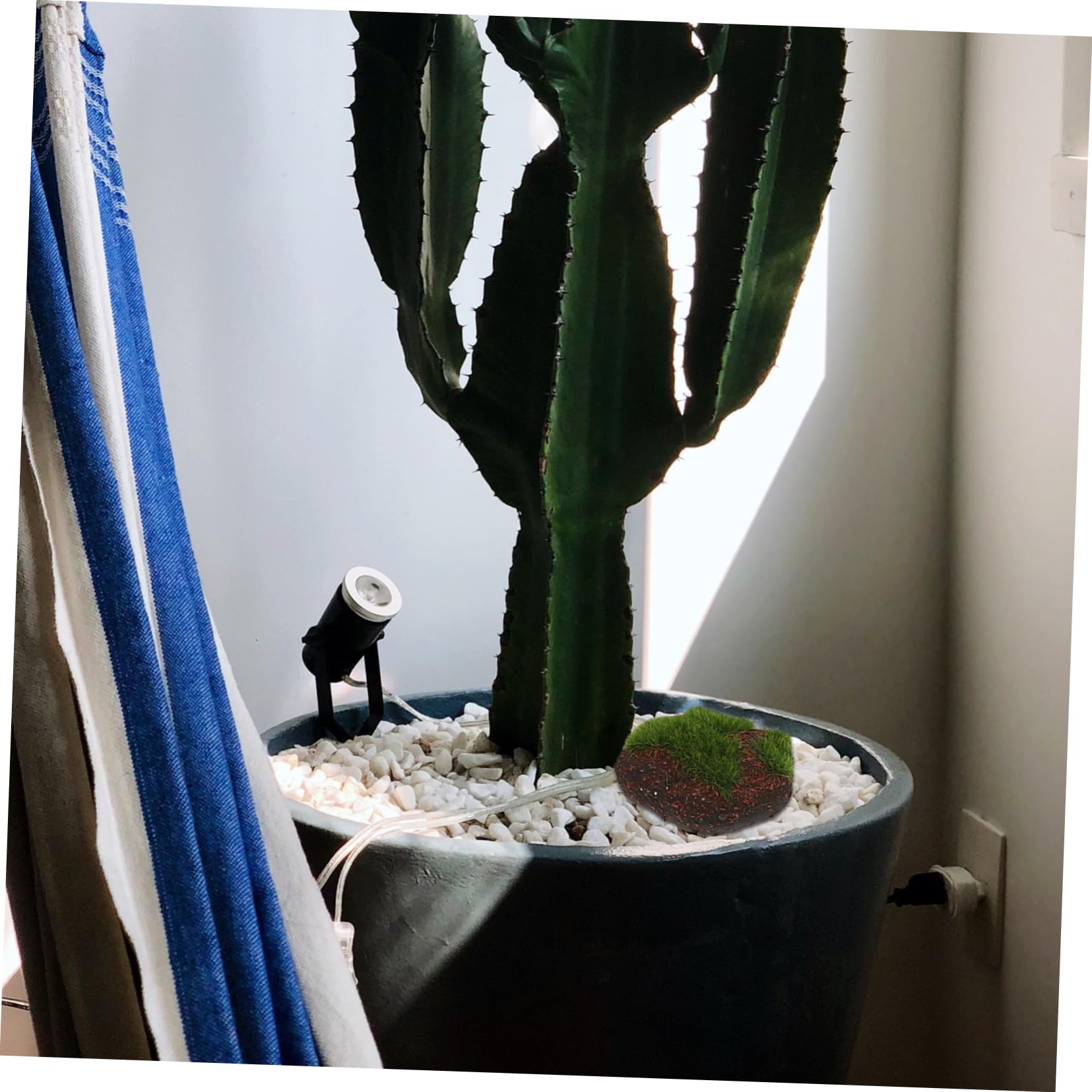 OSALADI Moss Rocks Decorative 16pcs Simulated Stone Ornaments for Micro Landscape DIY