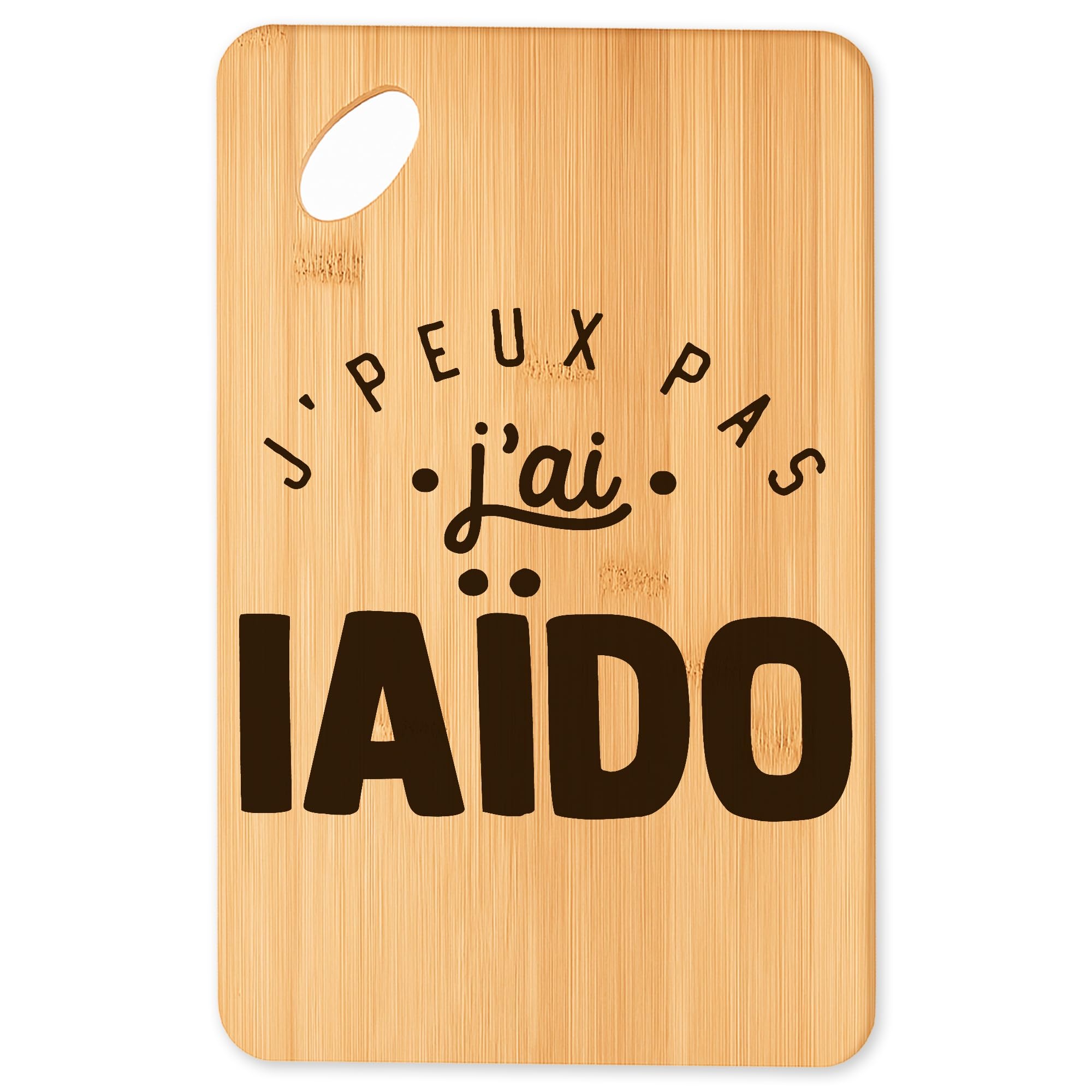 Planche à découper iaido durable en bambou résistant pour barbecue