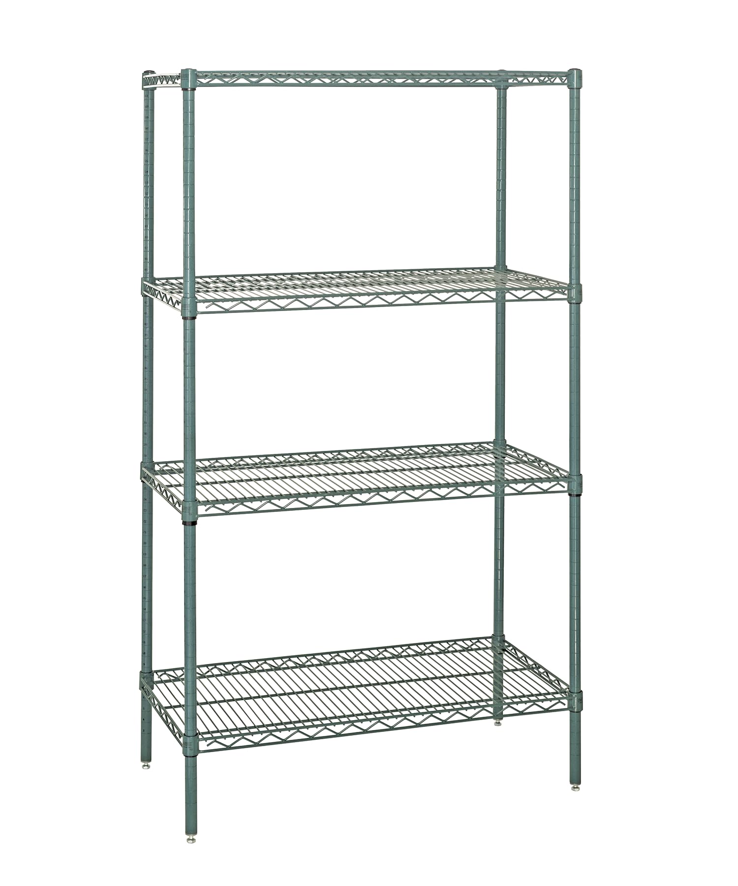 Quantum WR74-2460P Wire Shelving Starter Kit with (4) Shelves and (4) Posts for Industrial Warehouse Storage Distribution | 600-800 lbs Capacity | 60