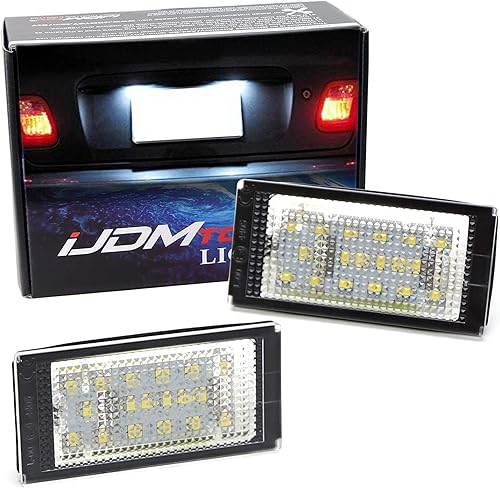 iJDMTOY OEM-Fit - Kit de luces LED completas para placa de matrícula de 3 W, compatible con BMW 1998-2003 E46 Pre-LCI 325ci 330ci Coupe, 2000-2001