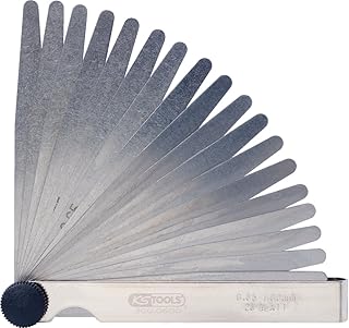 KS Tools 300.0600 Fühlerlehre, 20 Blatt, 0,05-1mm