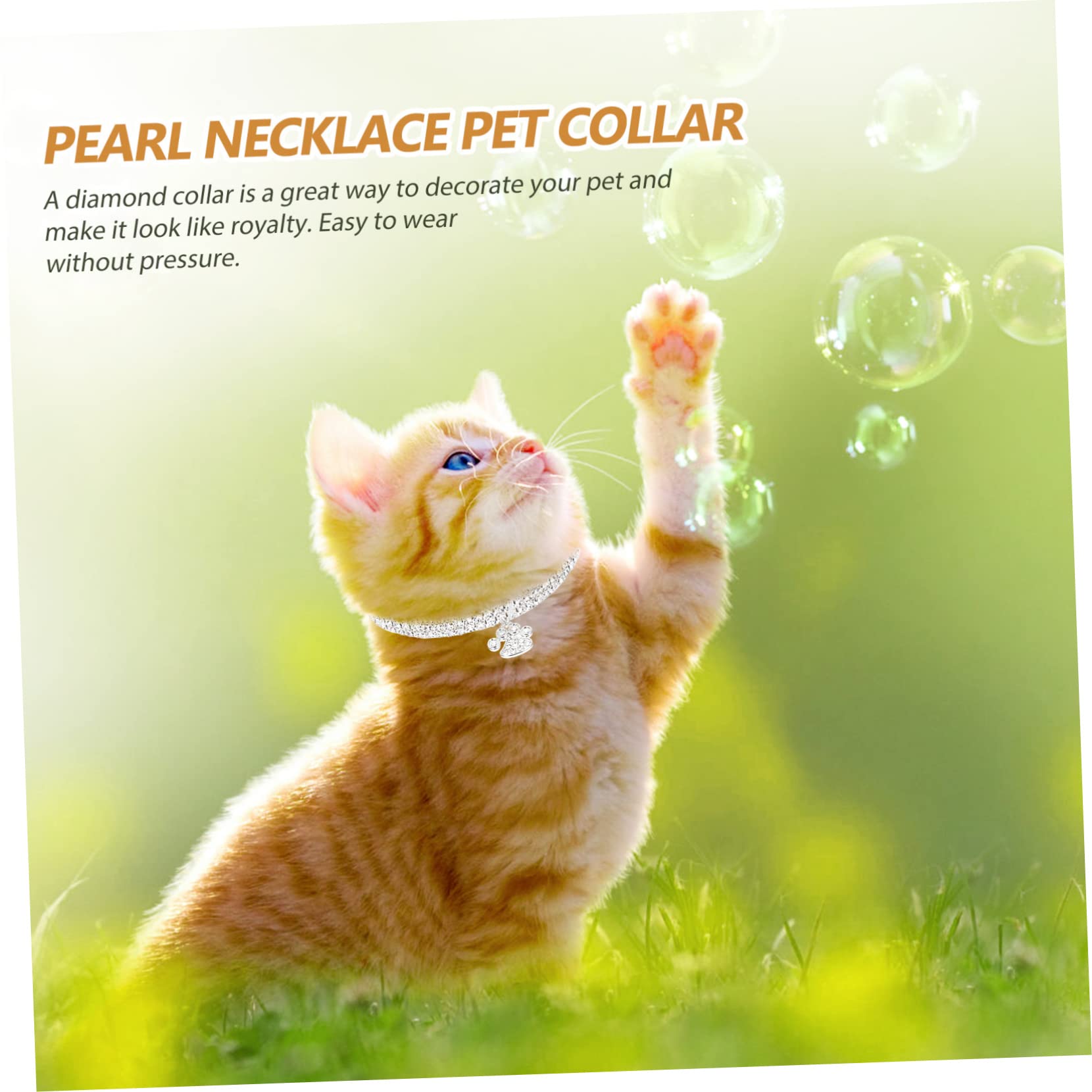 Didiseaon 9pezzi Collane Decorative Per Cani e Gatti Rhinestone Da Collari Regolabili e Resistenti Per Animali Domestici Accessori Eleganti e Confortevoli Per Fido e Micio