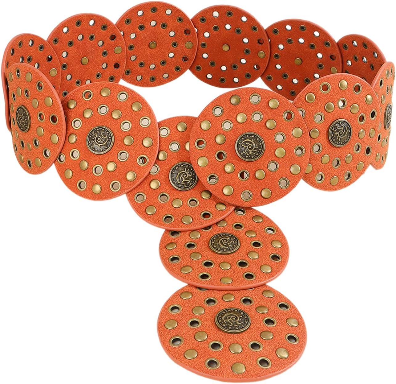 Motorcycle Wide Disc Belt Fashion Hot Girl PU Belt Fashion Enthusiasts Belt Coat Dress Female Decorative Waistband