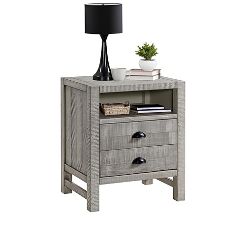 Alaterre Furniture Arden Small Night Stand with 2 Drawers and