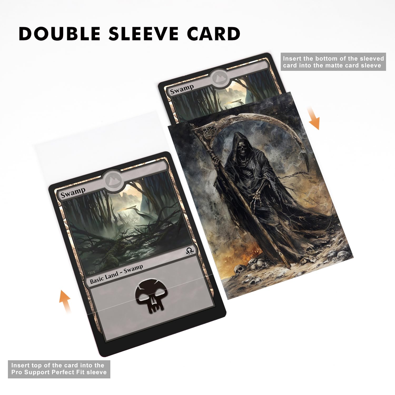 sleeve cards from top or bottom Amazon.com: 300 Pack Card Sleeves Clear, Perfect Fit Inner Sleeves Ideal  for Double-sleeving, Trading Card Sleeve Compatible with MTG, PKM, TCG and  Gaming Cards (60 Microns) : Toys & Games main image 0