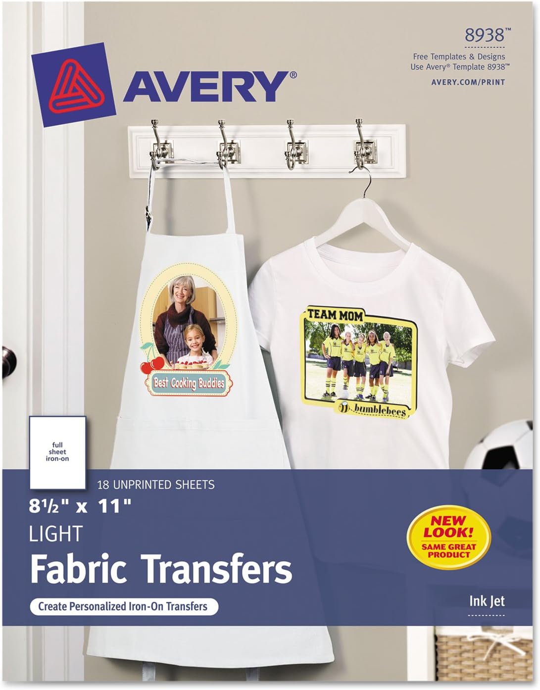 Amazon Avery Printable Heat Transfer Paper For Light Fabrics 8 5 