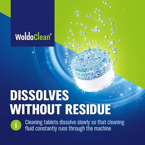 Miniatura 6 de WoldoClean Tabletas de limpieza de 2 fases para máquinas de café expreso, 25 tabletas, compatibles con Breville, Jura, Bosch, Philips, Casabrews,