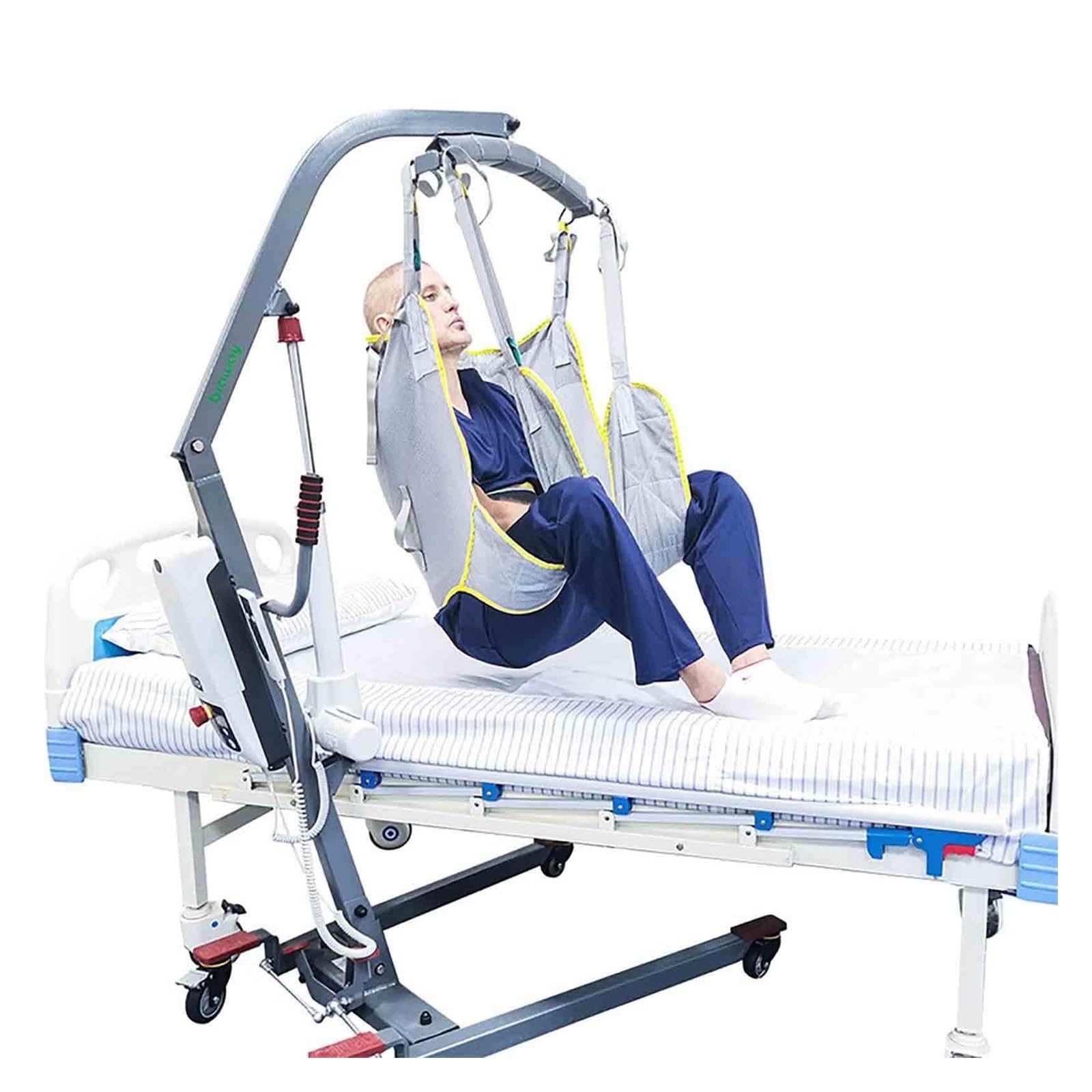 Hebe- und Transfergurt für Patienten | Toilettengurt mit Beinschlingen & voller Rückenstütze | Verstellbar für Stehtraining und Toilettengang | Bis 230kg