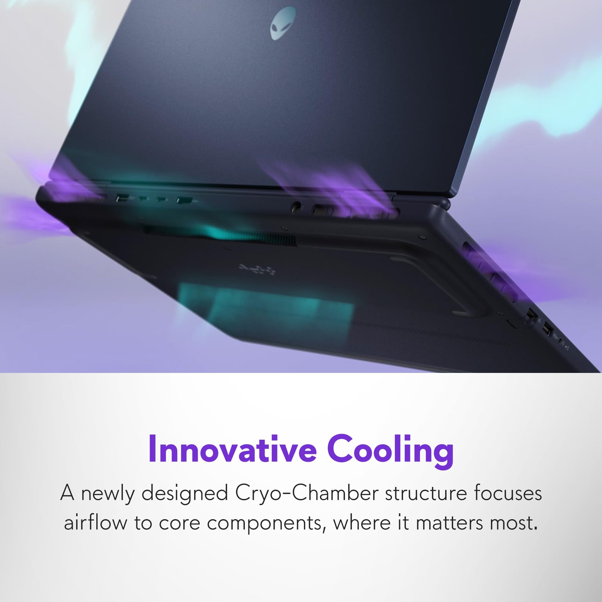 Alienware 16 Aurora Gaming Laptop AC16250-16" WQXGA 120Hz Display, Intel Core 7-240H Processor, 16GB DDR5 RAM, 1TB SSD, NVIDIA GeForce RTX 5050 8GB Graphics, Windows 11 Home, Onsite Service - Blue