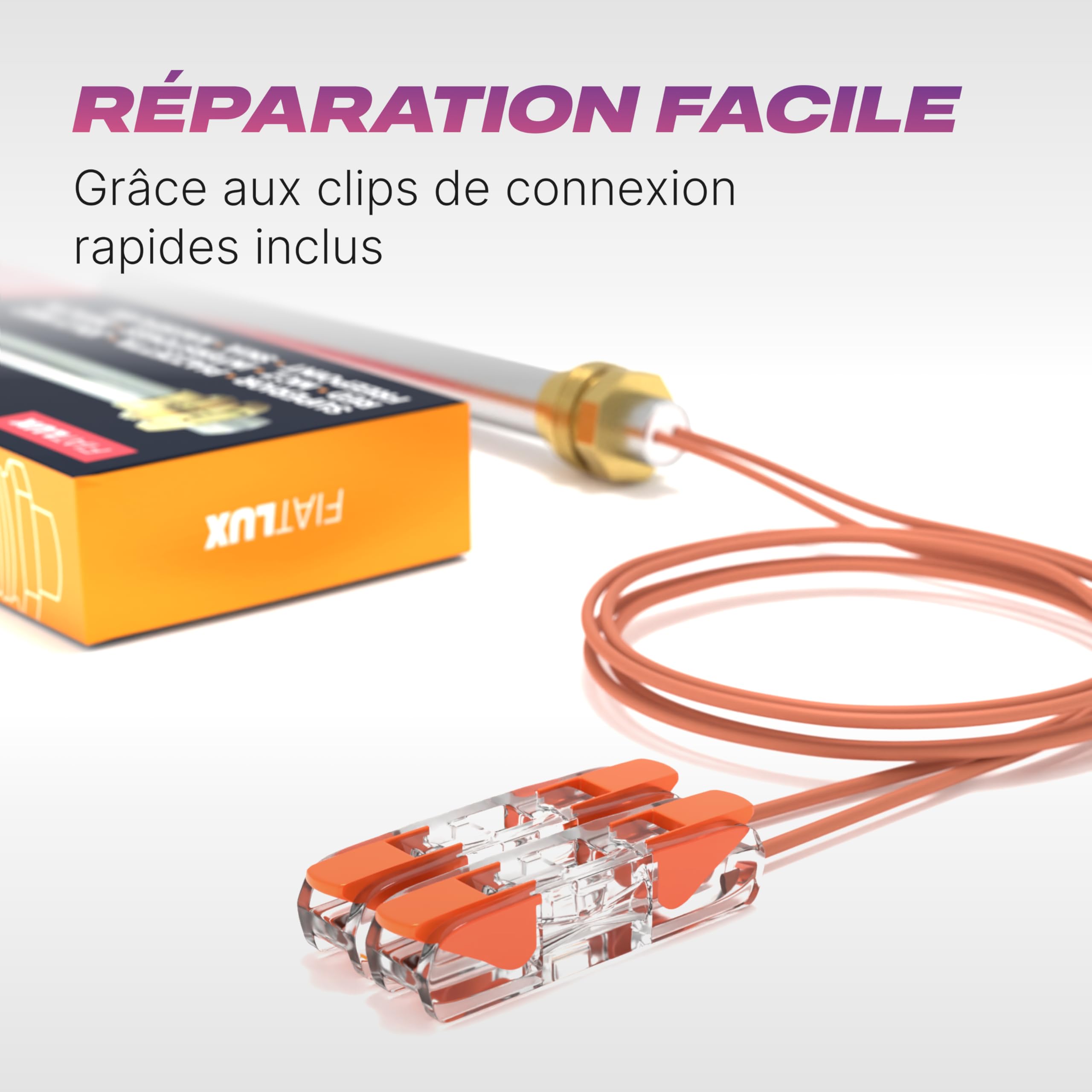 Bougie de poêle à granulés 300W - 140mm - diamètre 9,9mm