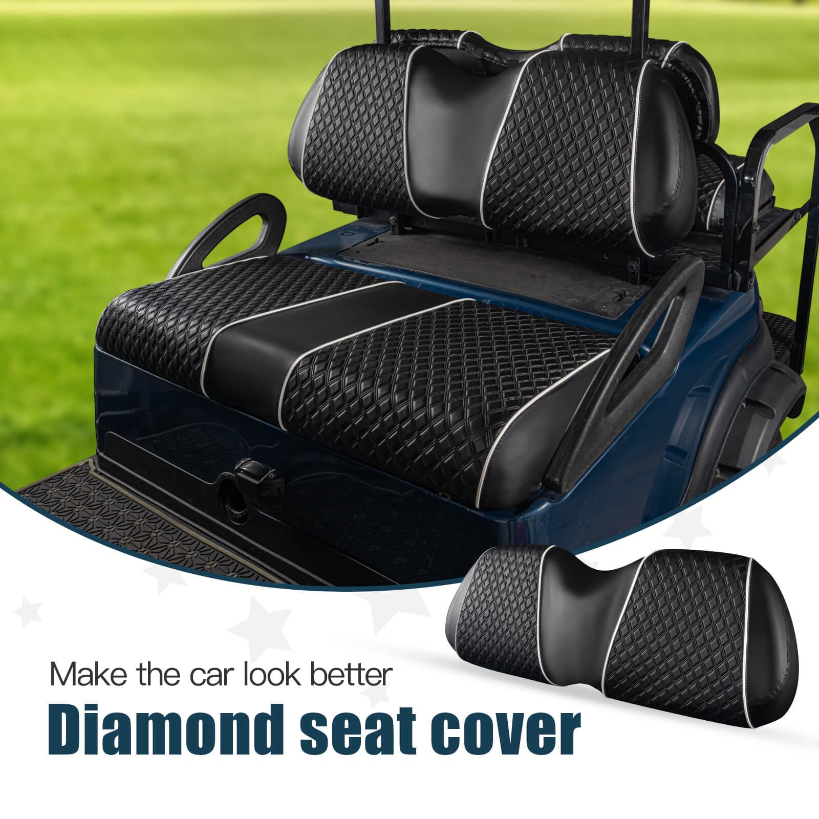 NOKINS Golf Cart Seat Covers For Club Car Precedent OEM