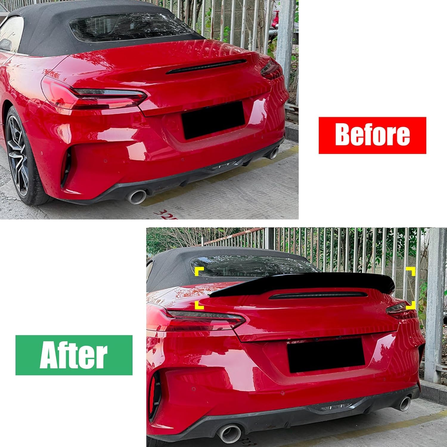 Rear Trunk Spoiler Wing Compatible with BMW Z4 G29 2018-2026, Car Rear Spoiler Lip Body Kit (Gloss Black)