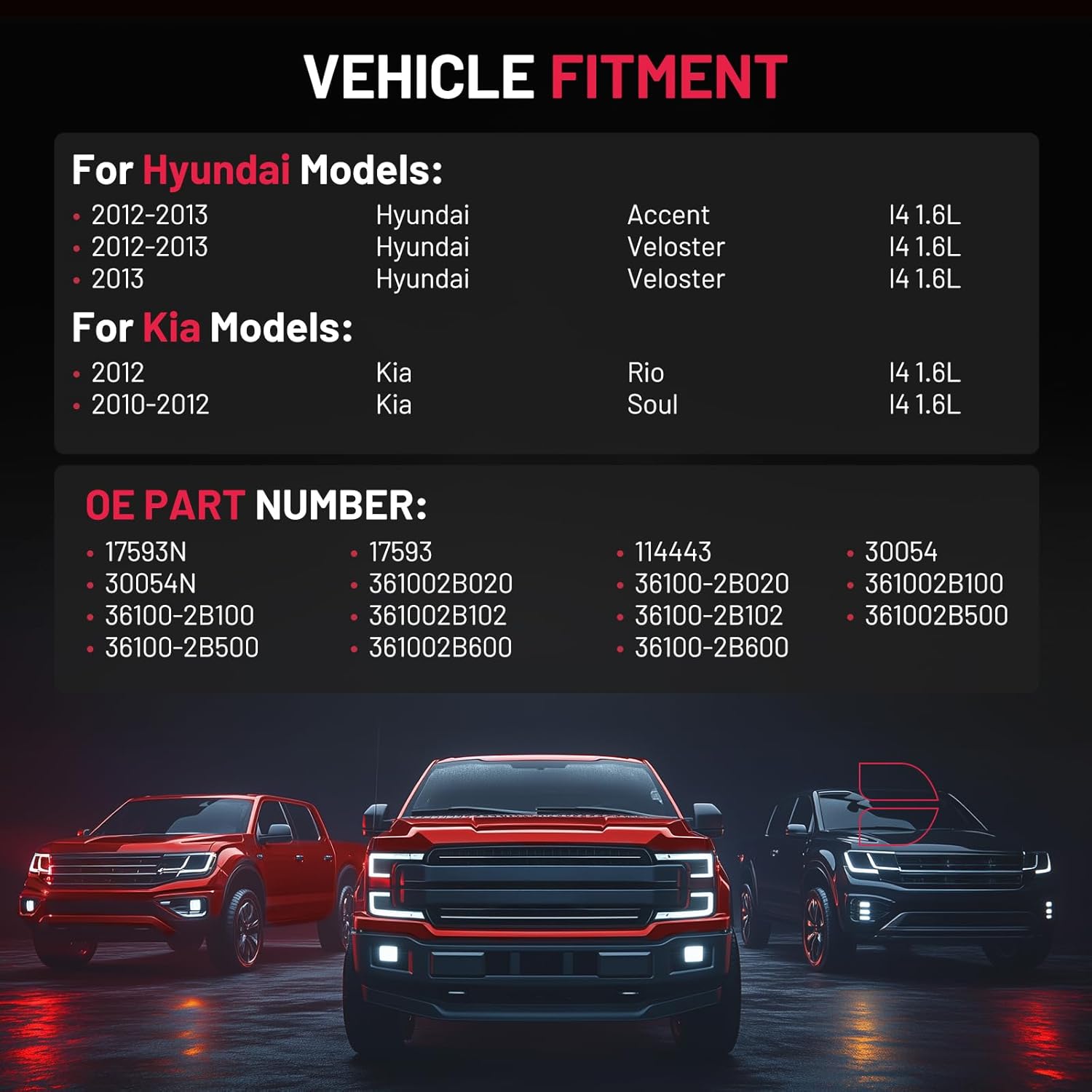 BDFHYK Starter Motor Compatible with Hyundai Accent 2012-2013, Veloster 2012-2013, Compatible with Kia Rio 2012, Soul 2010-2012, L4 1.6L, 12V 0.9KW 8 Teeth Clockwise, Replce# 17593N, 17593