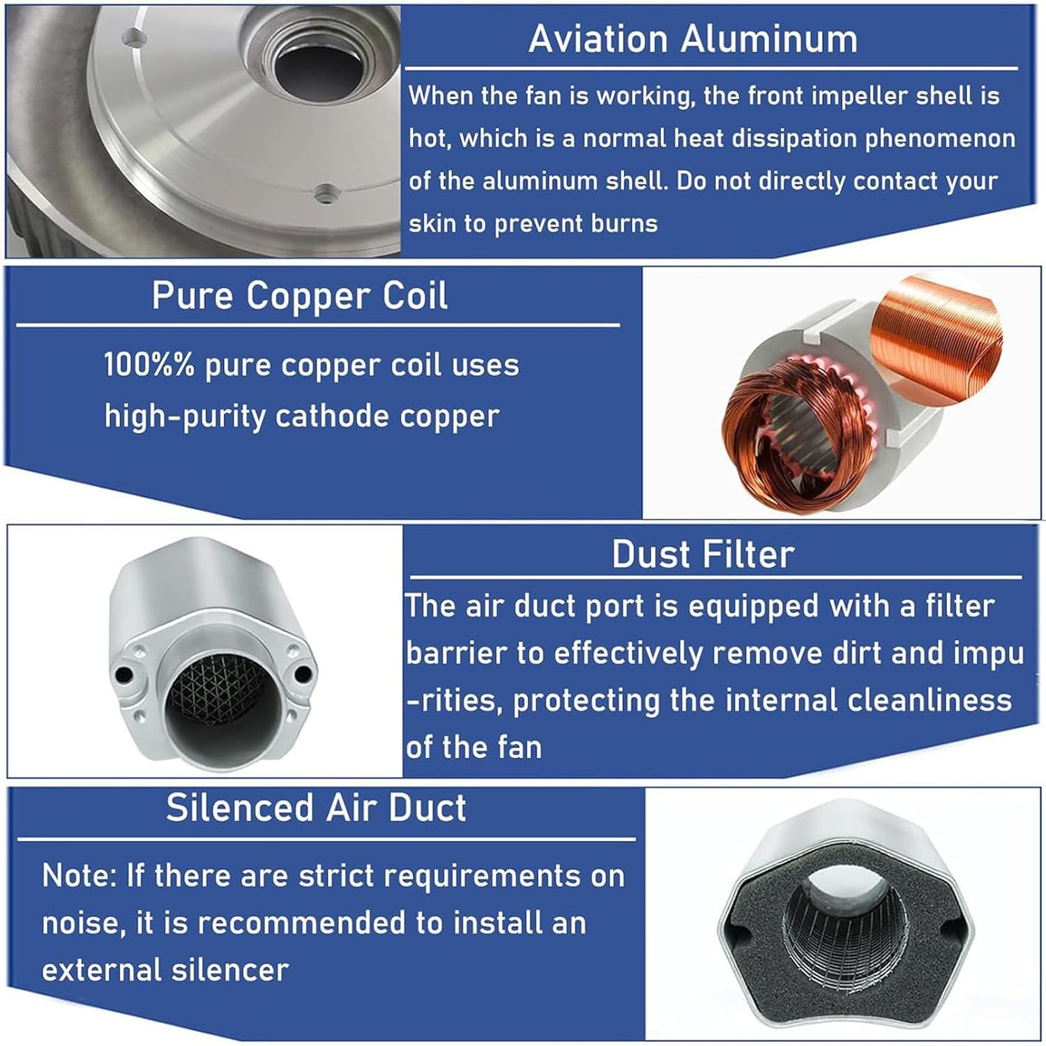 0.16HP~1.48HP Regenerative Blower, High-Pressure Vortex Ring Blower, for Air Blowing Or Suction, 50Hz,120W/0.16HP