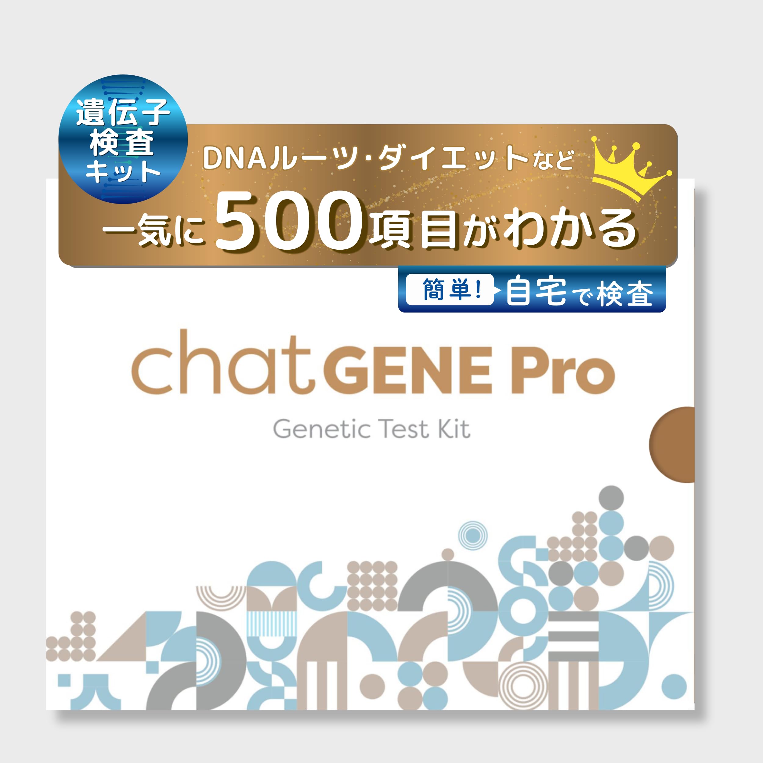 chatGENE Pro 500項目 遺伝子検査キット