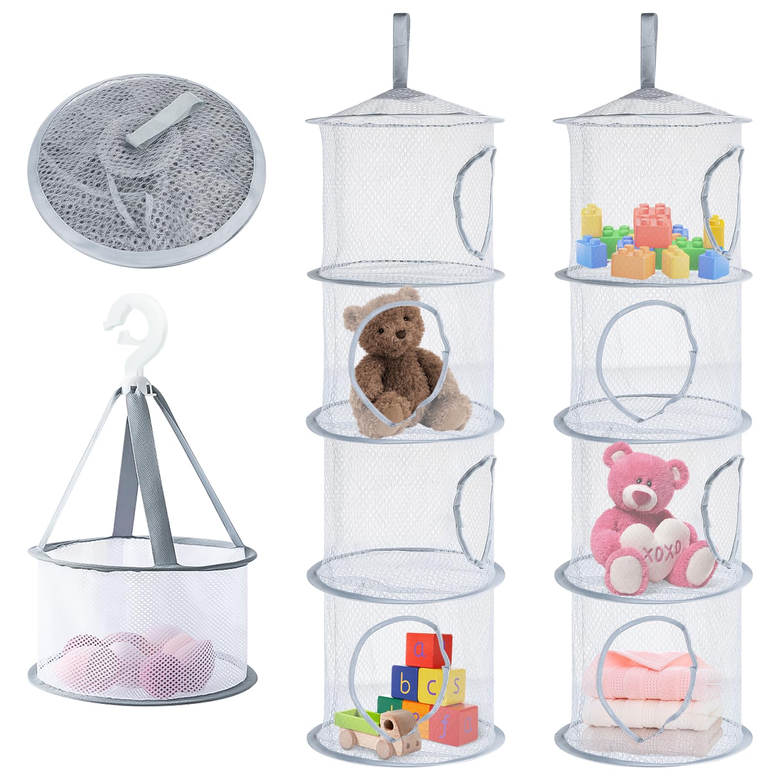 Lot de 2 filets de rangement supplémentaire Wommty