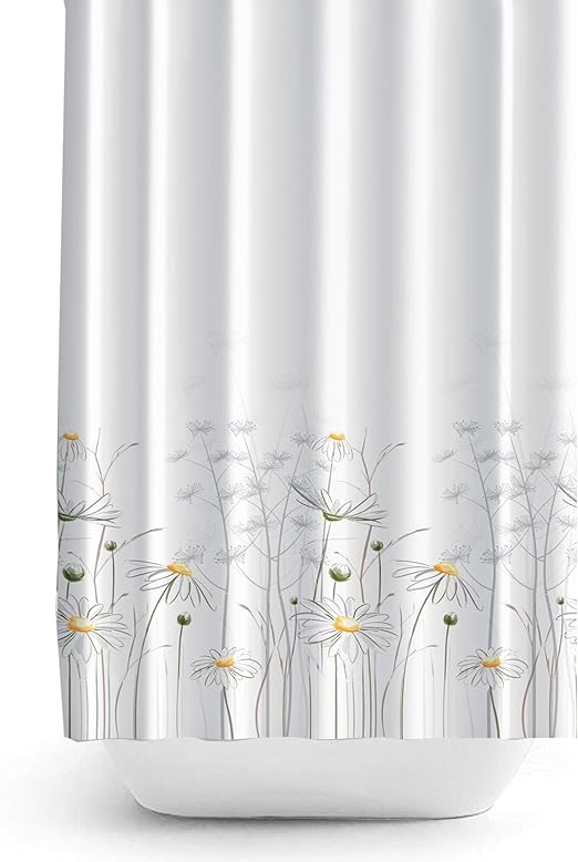 Extra Long And Wide Fabric Shower Curtain, 240cm Wide by 200cm Drop