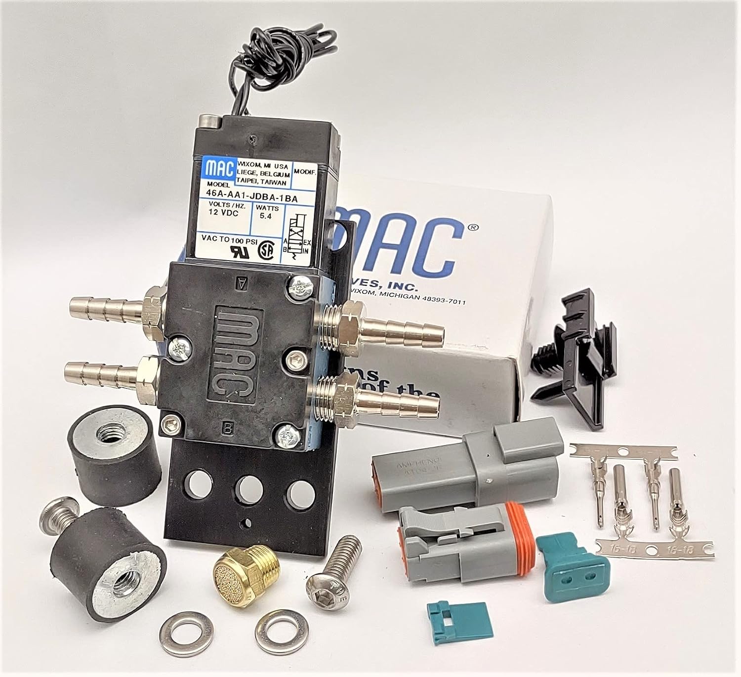 Circuit Se7en AMP/Deutsch Vibration Bracket GENUINE MAC 4 port solenoid Boost valve 46A-AA1-JDBA-1BA