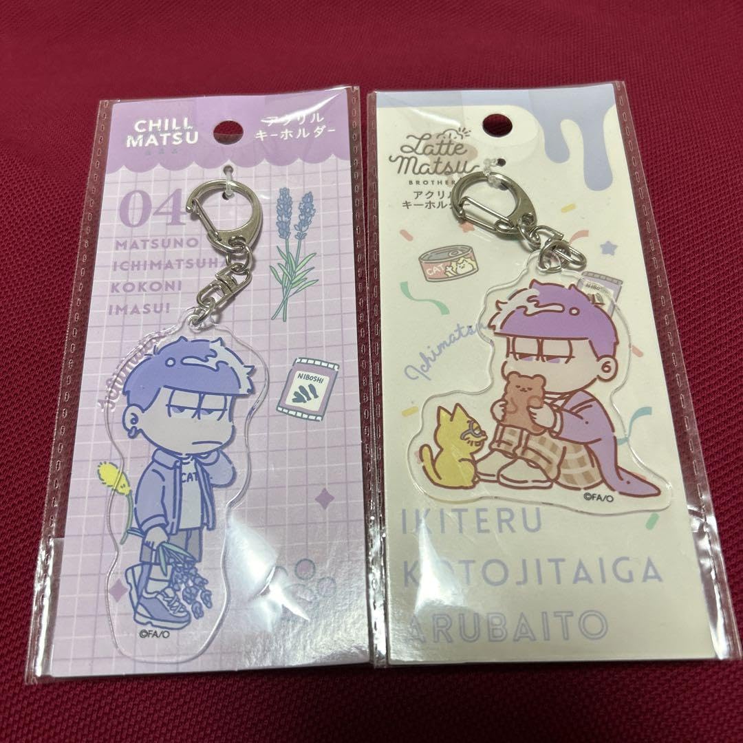 おそ松さん　一松　アニメグッズ　大量　まとめ売り　アクスタ　キーホルダー おそ松さん 一松 アクリルキーホルダー 6個の通販 by SU's shop