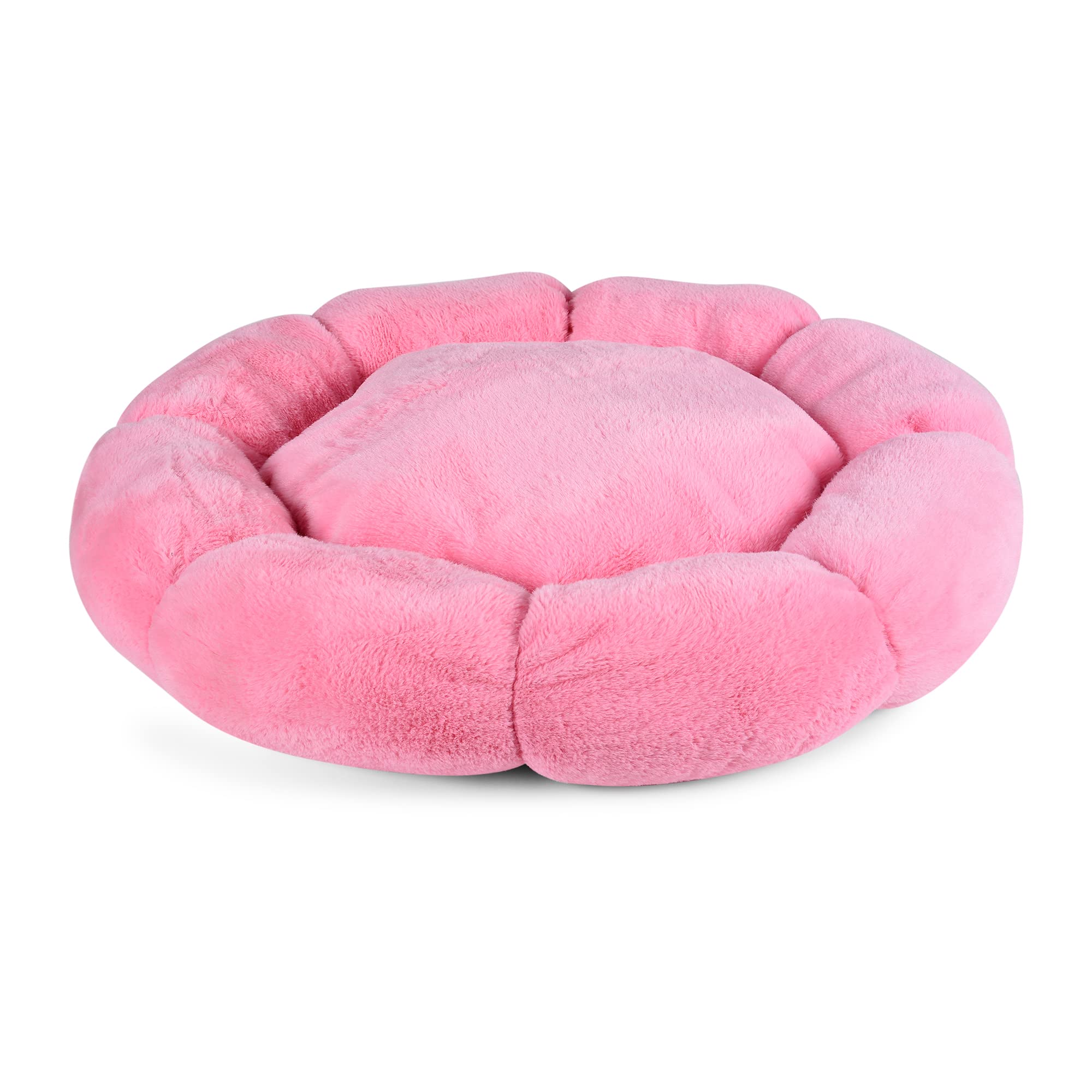 FURRY CASTLE Polyester Dog & Cat Bed with Super Soft Fur On Top & Antiskid in Bottom (Pack of 1, Pink, Size: S, 20X20X4 Inches) (B0BNPTDSL6) Amazon Price History, Amazon Price Tracker