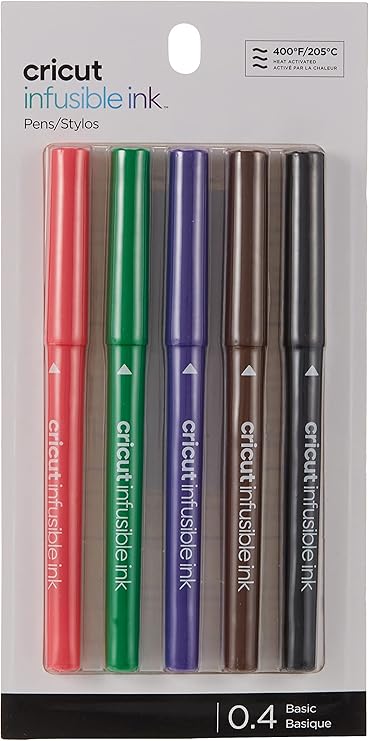 Cricut Stylos Infusible Ink™ 0,4, Basics (5 ct)