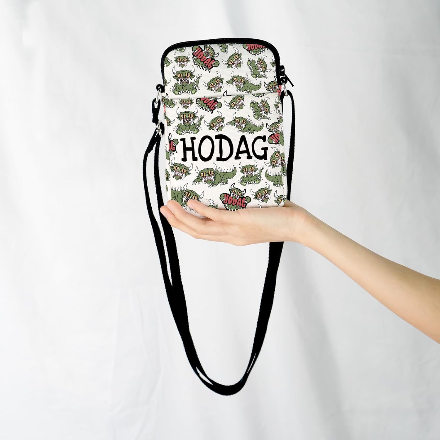 JXGZSO Hodag Cryptid Crossbody Bag Cryptozoology Gift Cryptid Creature Gift Mythical Hodag Shoulder Bag Hodag Lover Gift - Image 2