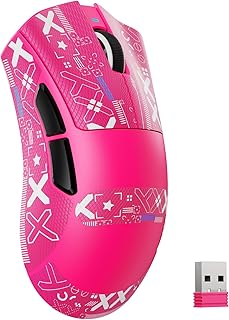 ATTACK SHARK V3 軽量62g ワイヤレスゲーミングマウス 有線無線両対応 3モード接続(2.4G/BT/USB-C) BK52820チップ搭載 PAW3311光学センサー 25,000dpi 1億回耐久スイッチ 大容量バッテリー 7ボタンプログラマブル 1000Hzポーリングレート 国内正規品（技術基準適合証明番号：7219-259562） 付属グリップテープ レッド