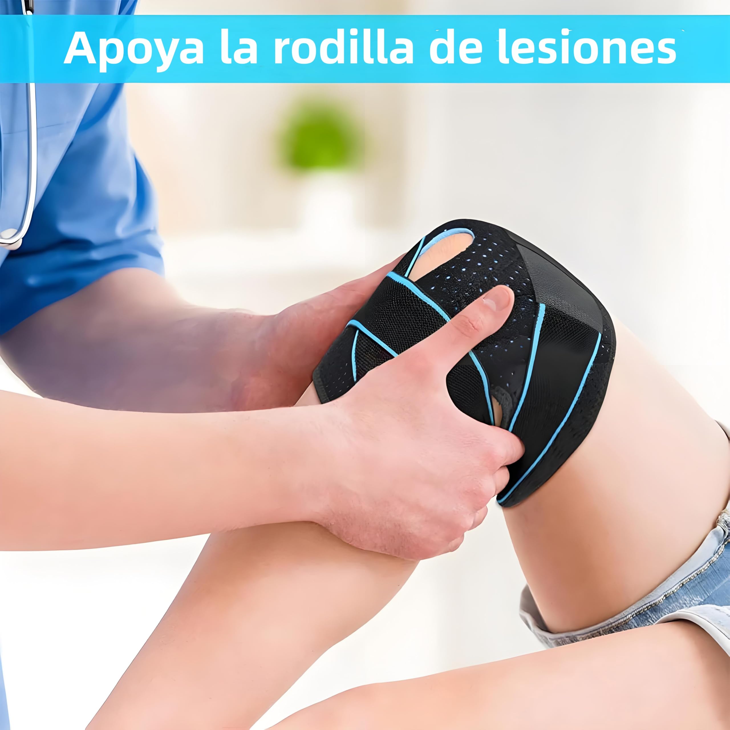 Rodilleras Menisco y Ligamento Deportiva Ajustable Rodillera de Neopreno con Silicona Rodillera Crossfit para Artritis Desgarro de Menisco Tendinitis Correr Unisex 1 Articulo