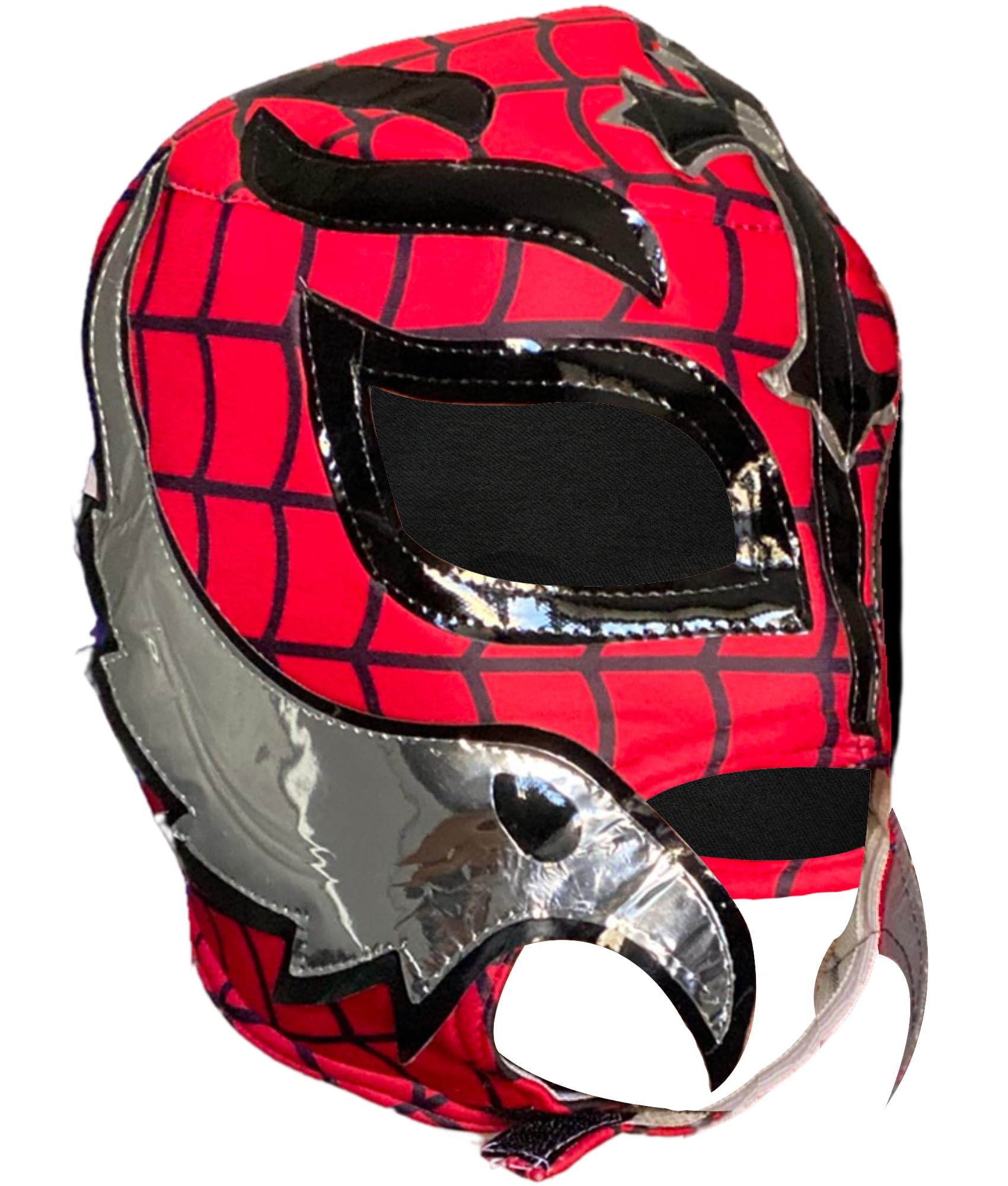 Del Mex Lycra Lucha Libre Adult Luchador Mexican Wrestling Mask Costume (Rey Mysterio (Black/Red)) โ image 1