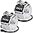 KTRIO Metal Handheld Tally Counter, 4-Digit Number Clicker Counter, Hand Mechanical Pitch Counters for Coaching, Knitting, People, Lap, Fishing, Golf and Row, 2 Pack
