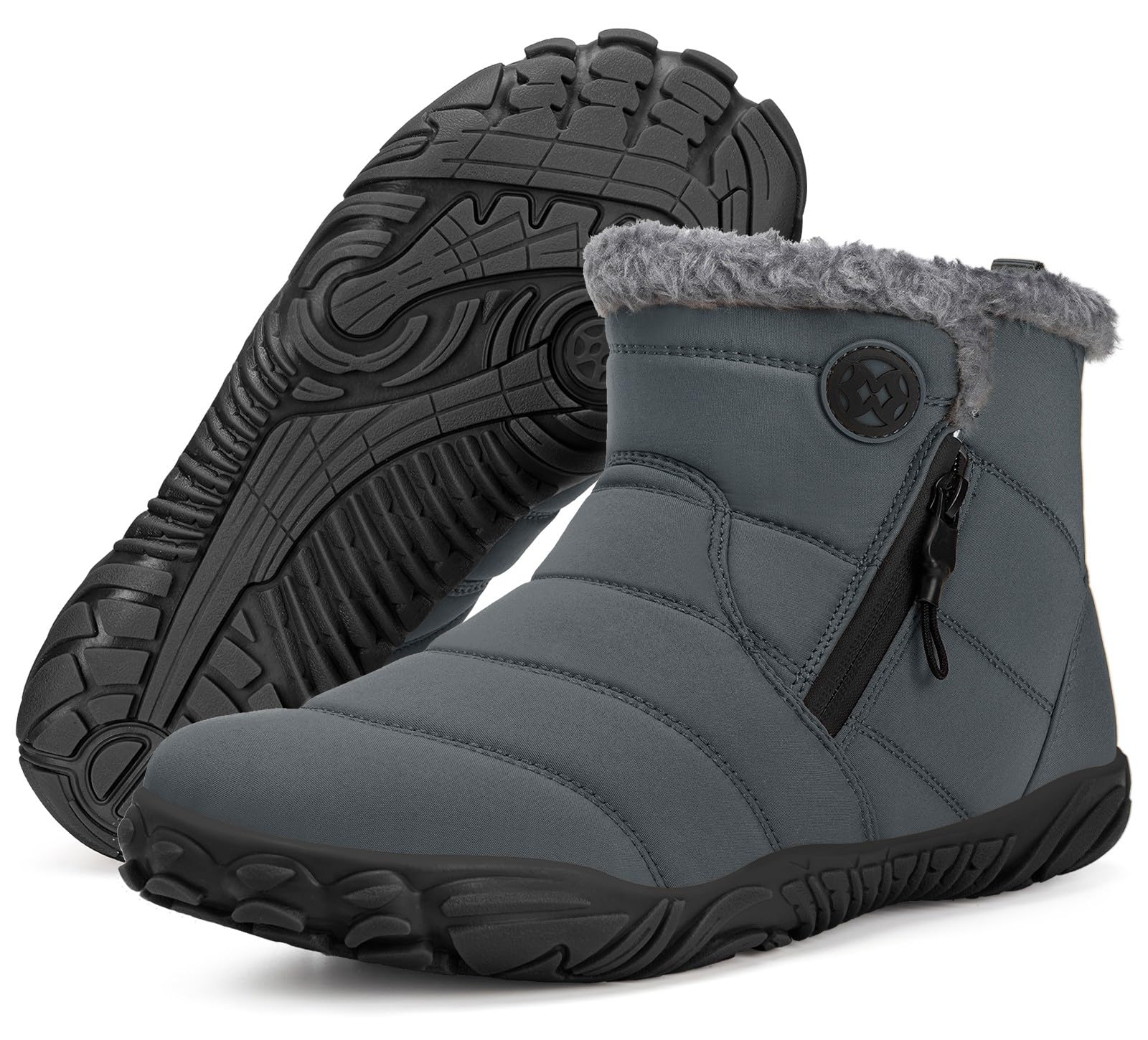 Sisttke Barefoot Botas Hombre Mujer Invierno Cálido Minimalista Forrados