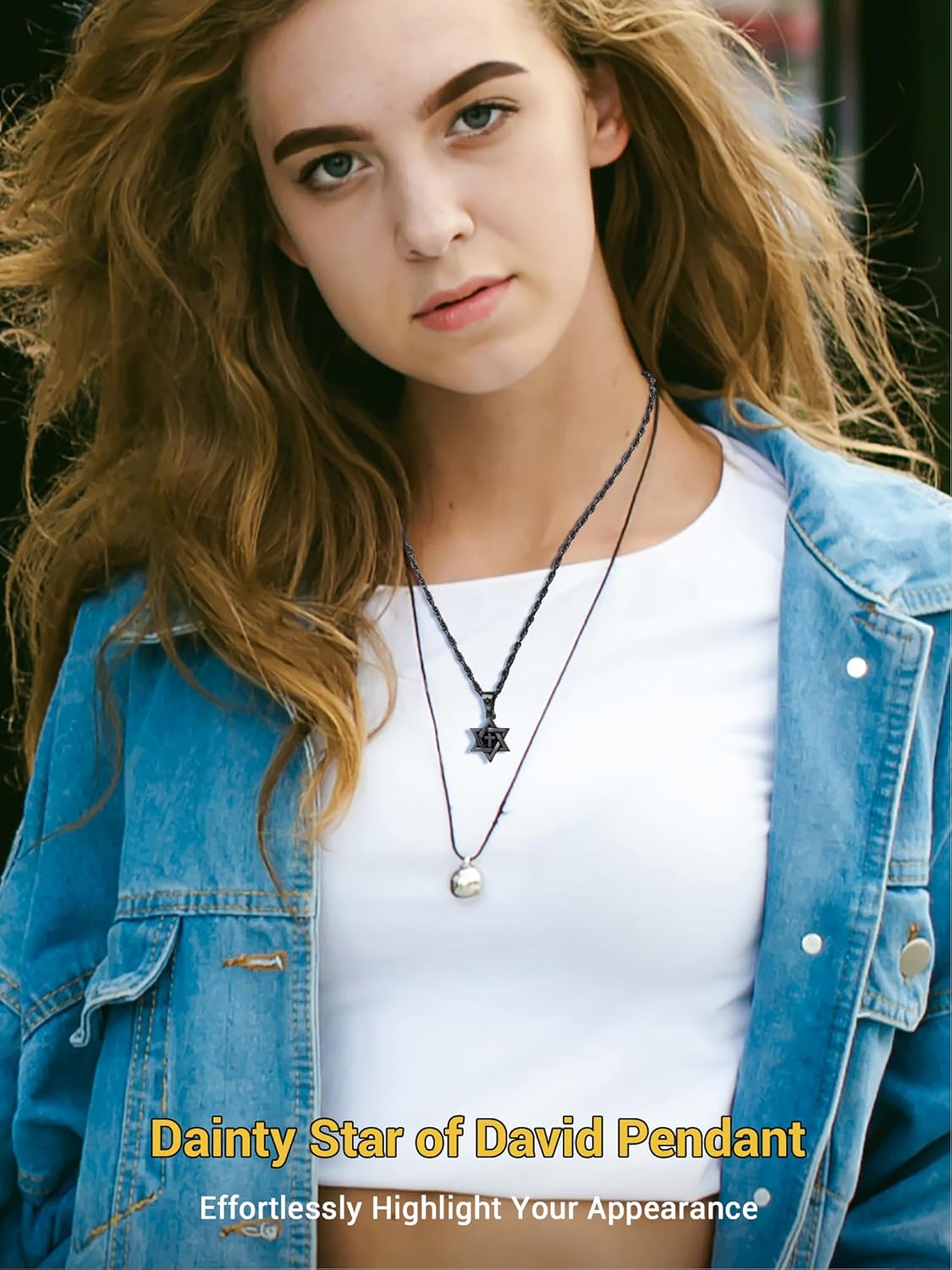 PROSTEEL Jewish Magen Star Of David Necklace For Women Men, Stainless Steel/925 Sterling Silver Hexagon Pendant Necklace, Adjustable, Come with Box - Image 2