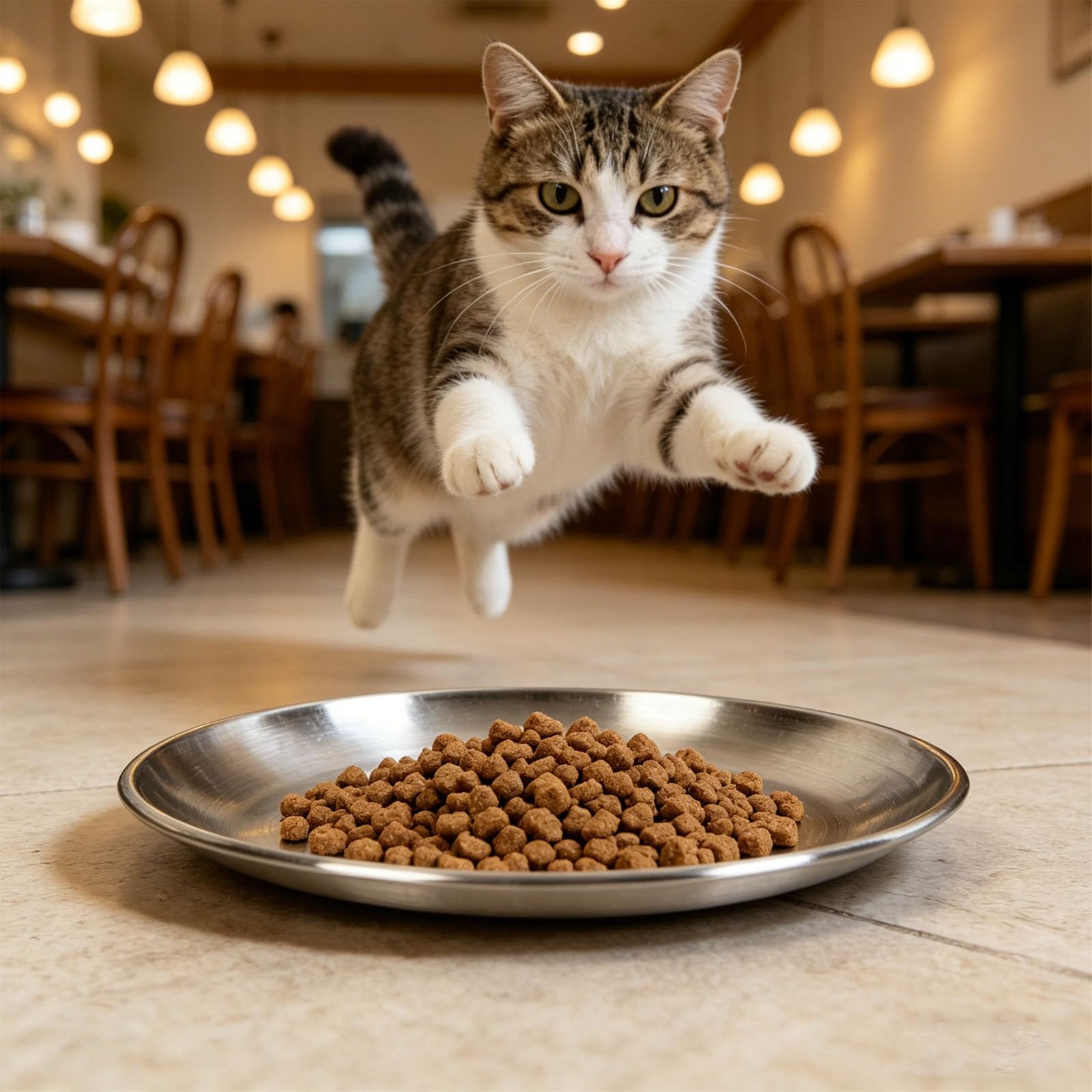 12 Ciotole Per Cibo Per Animali Domestici In Acciaio Inossidabile Per Mangiare Comodo Ciotole Piatte Per Gatti Uso Interno Esterno Ciotola Per Cibo Per Gatti Rotonda Piatta In Acciaio