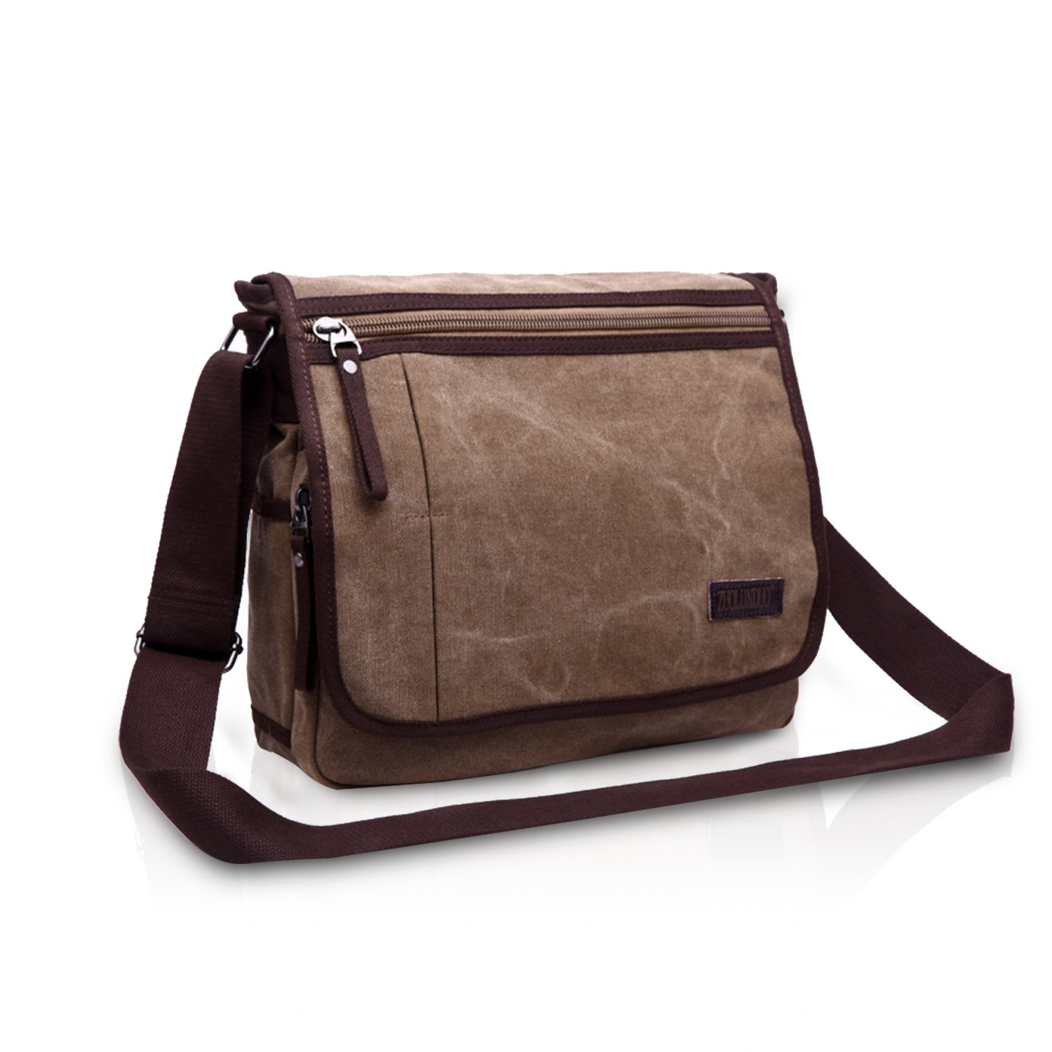 FANDARE Borsa a Tracolla Borse a spalla Ventiquattrore Borse Messenger di tela Uomo Donna Borsa postino Grande Capacità Borsetta per viaggio lavoro scuola business università Pendolare