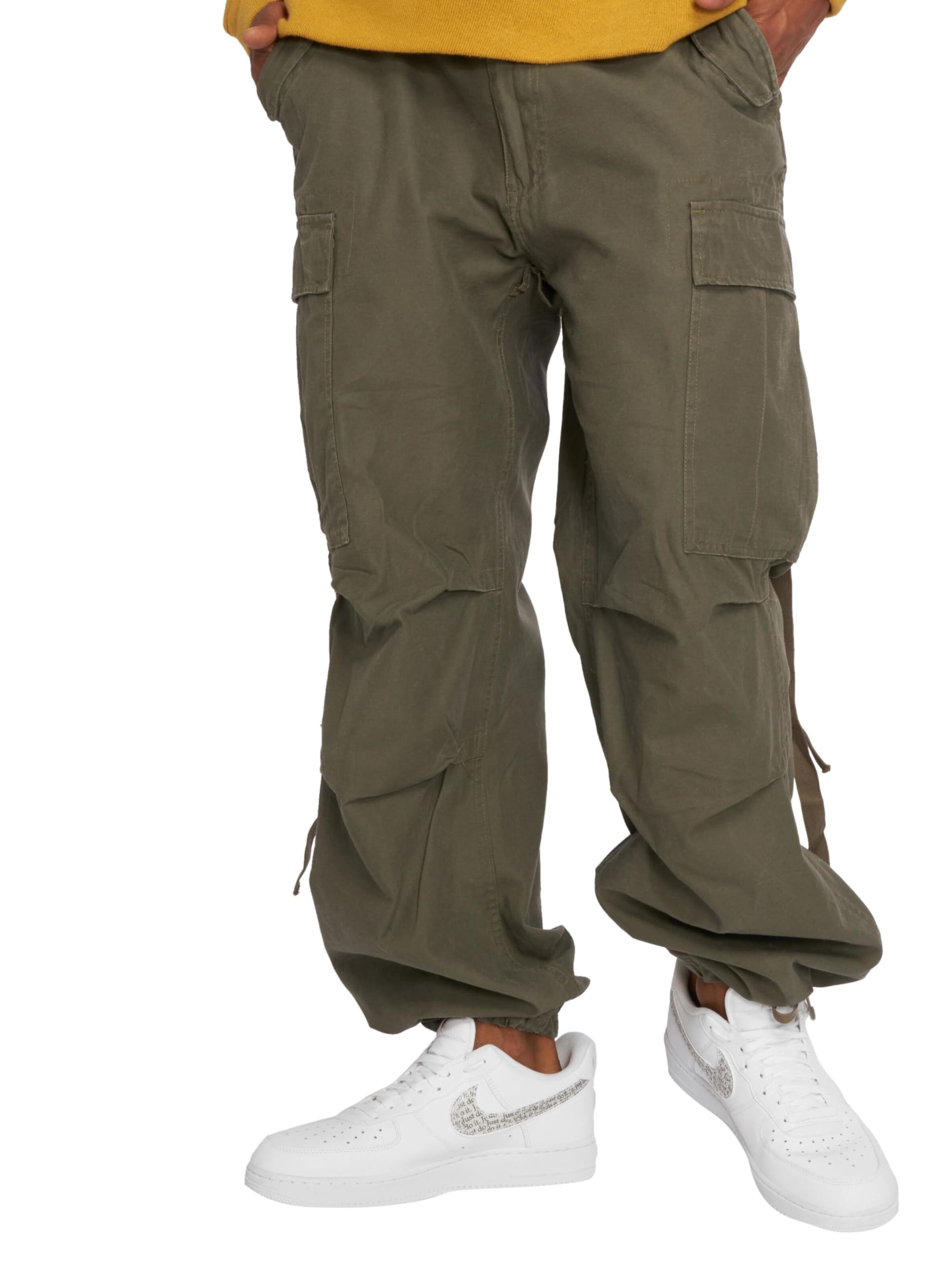 ＜Tamme＞SUITING M65 CARGO SLACKS Brandit M65 Vintage Cargo Army Trousers Olive - S : Amazon