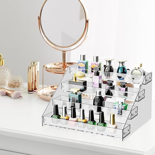 Miniatura 5 de Estante de exhibición de acrílico, soportes de exhibición de elevadores, organizador de perfumes, soporte para cupcakes, soporte de exhibición