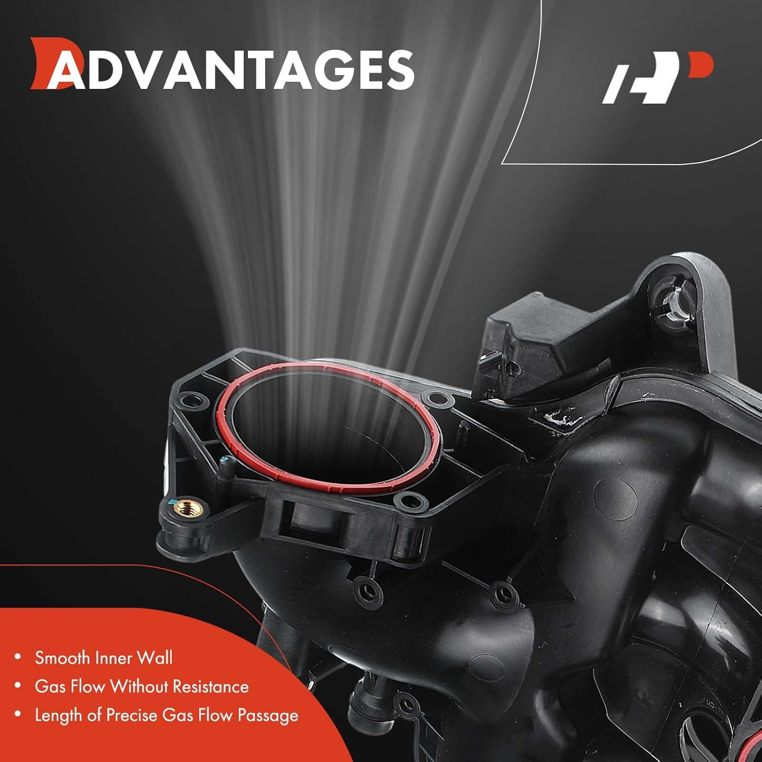 A-Premium Engine Intake Manifold with Throttle socket and Gasket [4Cyl 1.6L ] Compatible with Mini Cooper 2007-2015, Cooper Countryman 2011-2016, Cooper Paceman 2013-2016