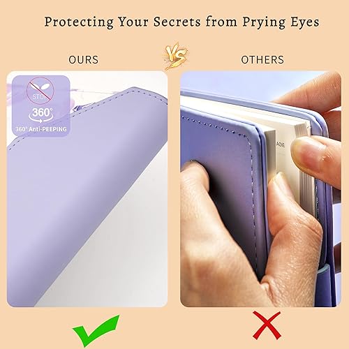 Miniatura 3 de CAGIE Diario floral con cerradura para mujeres, adolescentes y niñas, diario con cerradura, tapa dura, recargable, con bolígrafo, 6.3 x 8.5 pulgadas