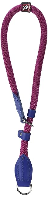 Arppe 11060 Collar Educativo Nylon Redondo con Protección, L, Granate y Azul