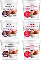 Emulsificante Emustab E Super Liga Neutra Para Sorvetes Kit 6 Potes Selecta