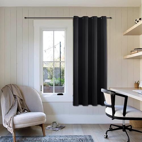 ChrisDowa Grommet Blackout Curtains for Bedroom - Thermal Insulated Room