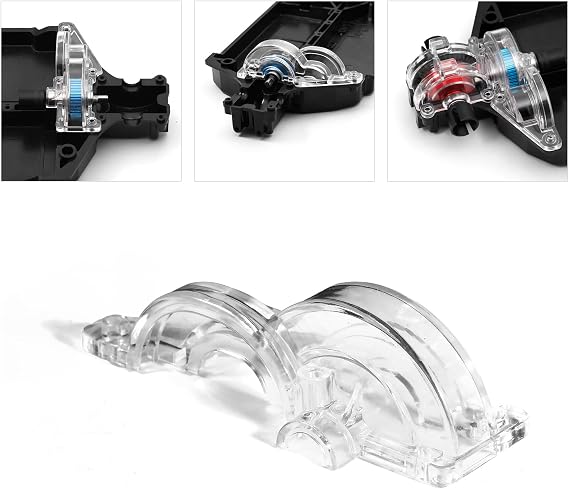 Transparent Plastic Spur Gear Cover for Tamiya TT-02 Chassis