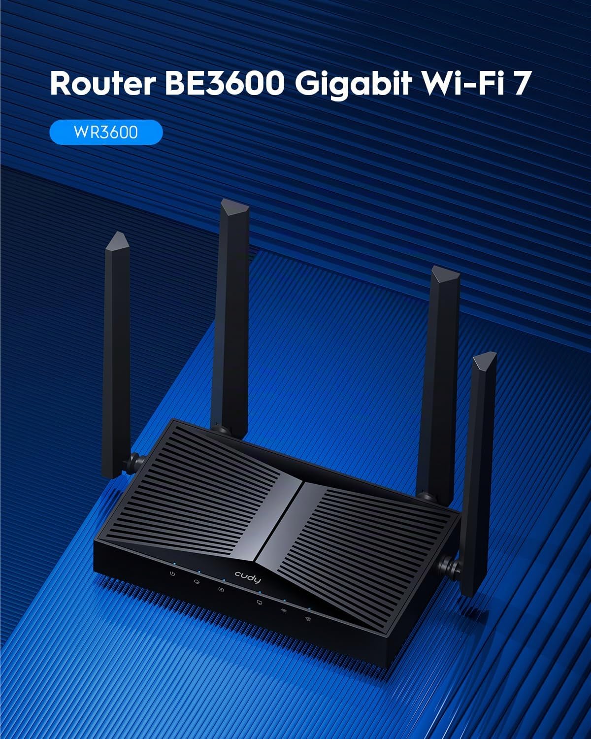 Cudy Router BE3600 Wi-Fi 7, 4 porte GbE, WR3600 V2.0
