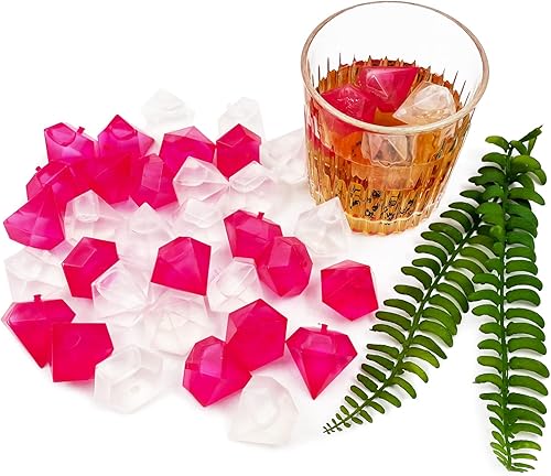 Miniatura 7 de Cubitos de hielo reutilizables, 40 cubitos de hielo de plástico, congelación rápida, fáciles de limpiar, congelables, falsos cubitos de hielo para