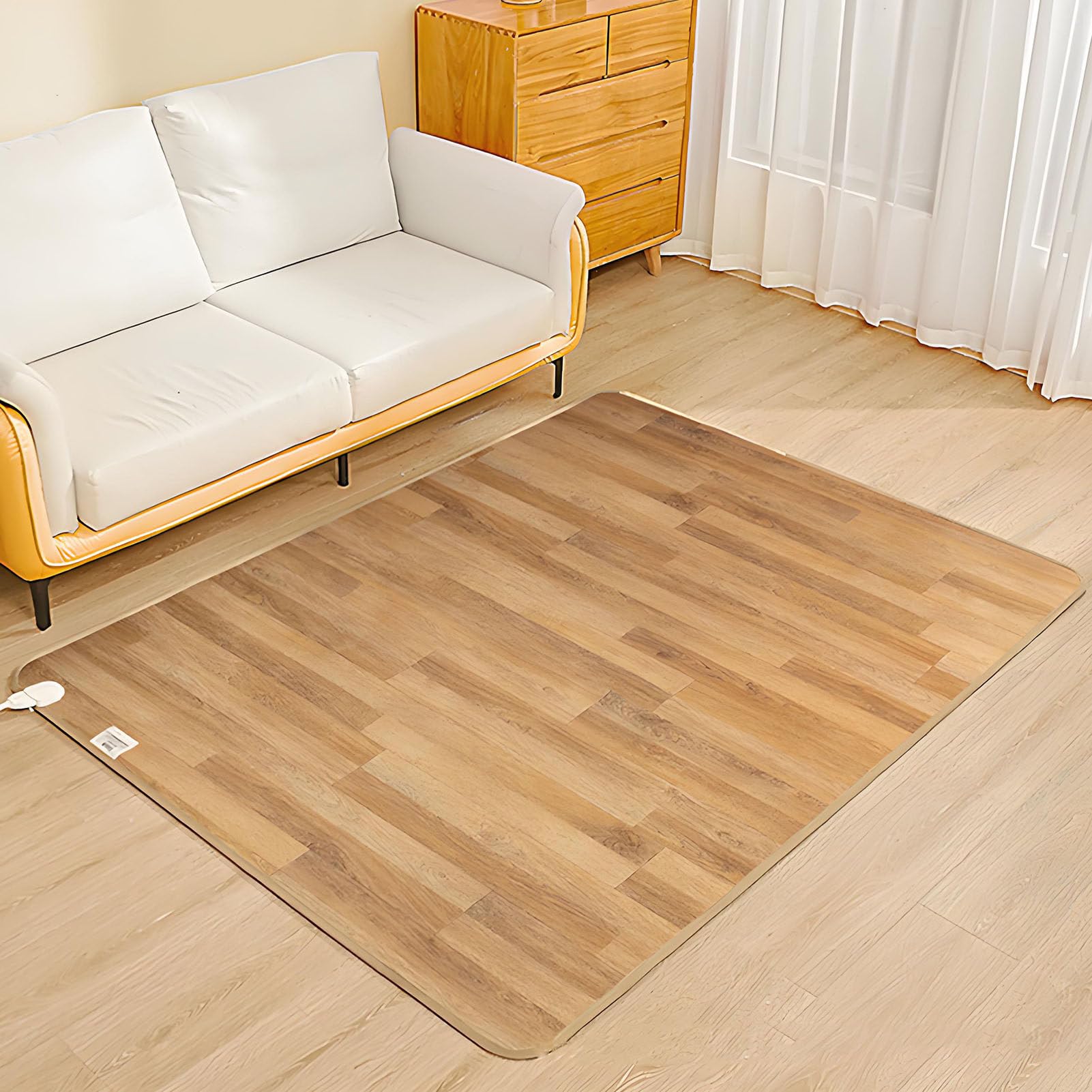 Heater Rug tapis chauffant réglable 150x150cm pour réchauffer les sols de votre maison