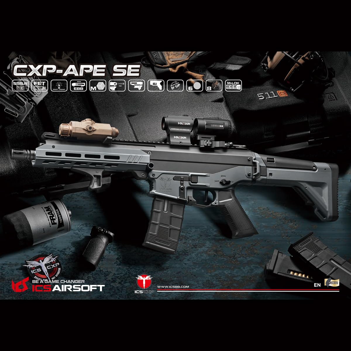 Amazon.co.jp: ICS CXP-APE SE S3 電子トリガー 電動ガン 三ヶ月